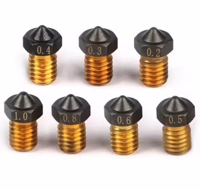 خرید و قیمت نازل هات اند برنجی E3D با روکش تفلون PTFE Coated