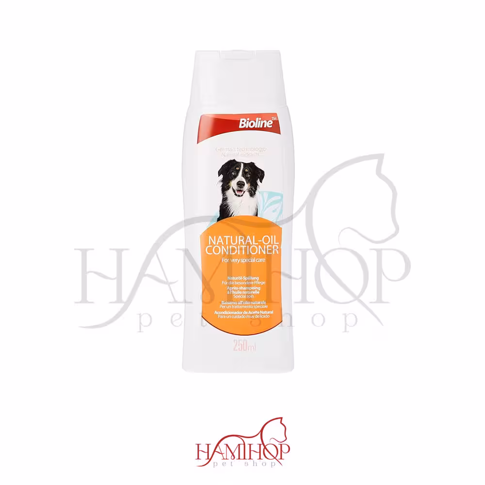 شامپو بایولاین نرم کننده روغن طبیعی برای سگ 250 میلی لیتر Bioline, Natural Oil Conditioner for Dogs, 250 ml