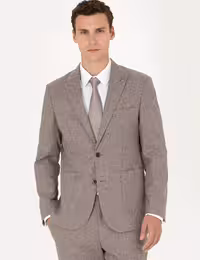 کت و شلوار مردانه قهوه ای روشن پیرکاردین