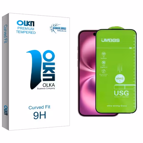 محافظ صفحه نمایش کولینگ مدل Olkanewpkg Umbos مناسب برای گوشی موبایل اپل iPhone 16 Plus
