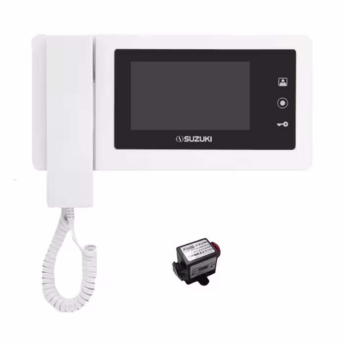 مانیتور دربازکن تصویری سوزوکی مدل 415M به همراه محافظ ولتاژ مانیتور