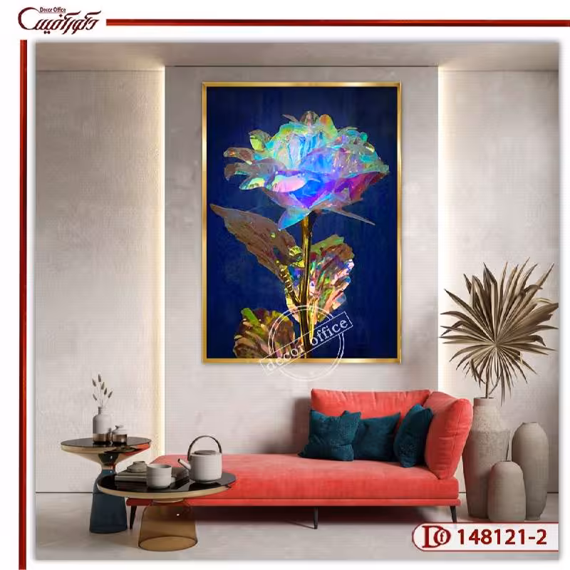تابلو دکوری گل فانتزی R148121-2