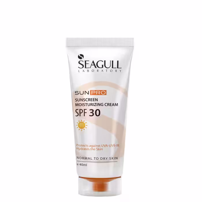کرم ضد آفتاب مرطوب کننده SPF30 مناسب پوست معمولی تا خشک سی گلSEAGULL Moisturising Sunscreen Cream SPF30