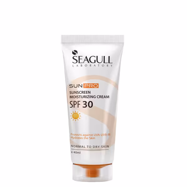 کرم ضد آفتاب مرطوب کننده SPF30 مناسب پوست معمولی تا خشک سی گلSEAGULL Moisturising Sunscreen Cream SPF30