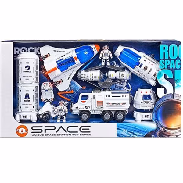 ست شاتل و ایستگاه فضایی و فضانورد