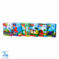 پازل دو تکه جور 6 مدل پازل مفاهیم اولیه نوزدان و خردسالان آوای بامداد