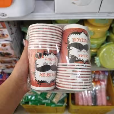 ست لیوان وبشقاب کاغذی 20 عددی