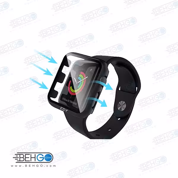 قاب گلس اپل واچ 40mm محافظ صفحه نمایش اپل واچ شیشه ای apple watch  Glass Protector for Apple watch 40mm