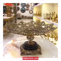 شیرینی خوری برنجی برنزی یاس پایه سنگی