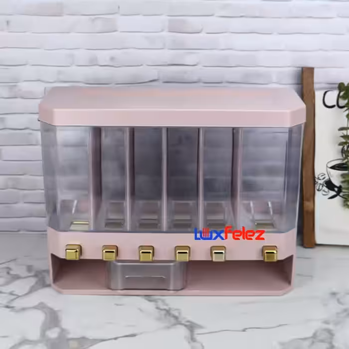 باکس حبوبات منگو مدل رومیزی دیواری 6 خانه