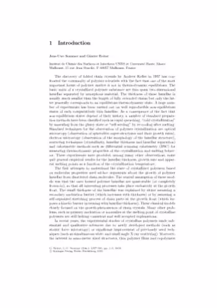 خرید و دانلود نسخه کامل کتاب Polymer Crystallization: Observations, Concepts and Interpretations