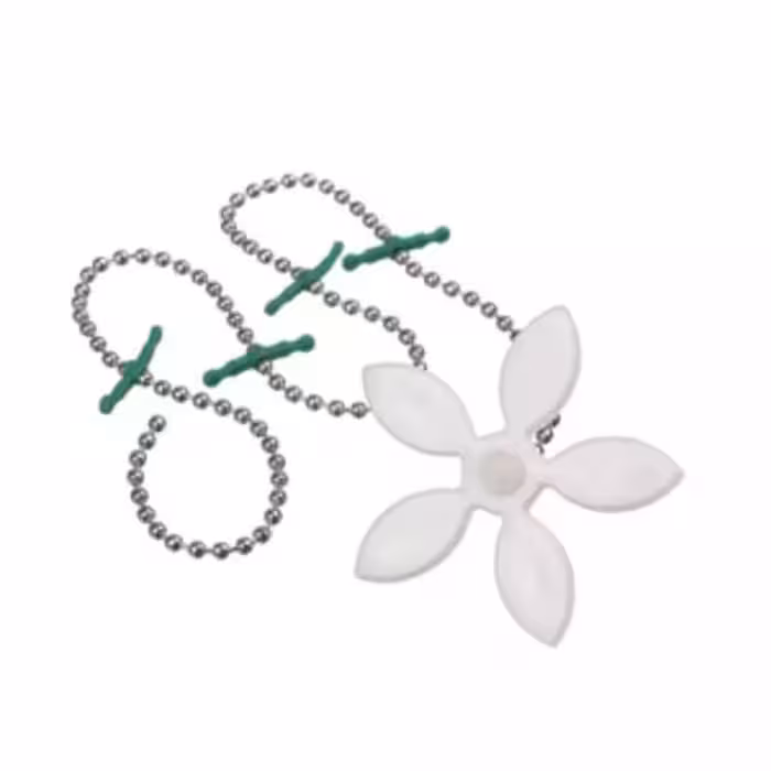 زنجیر لوله بازکن طرح گل بسته 2 عددی | amazonchi