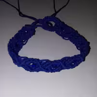 دستبند دست بافت مکرومه سان بافت