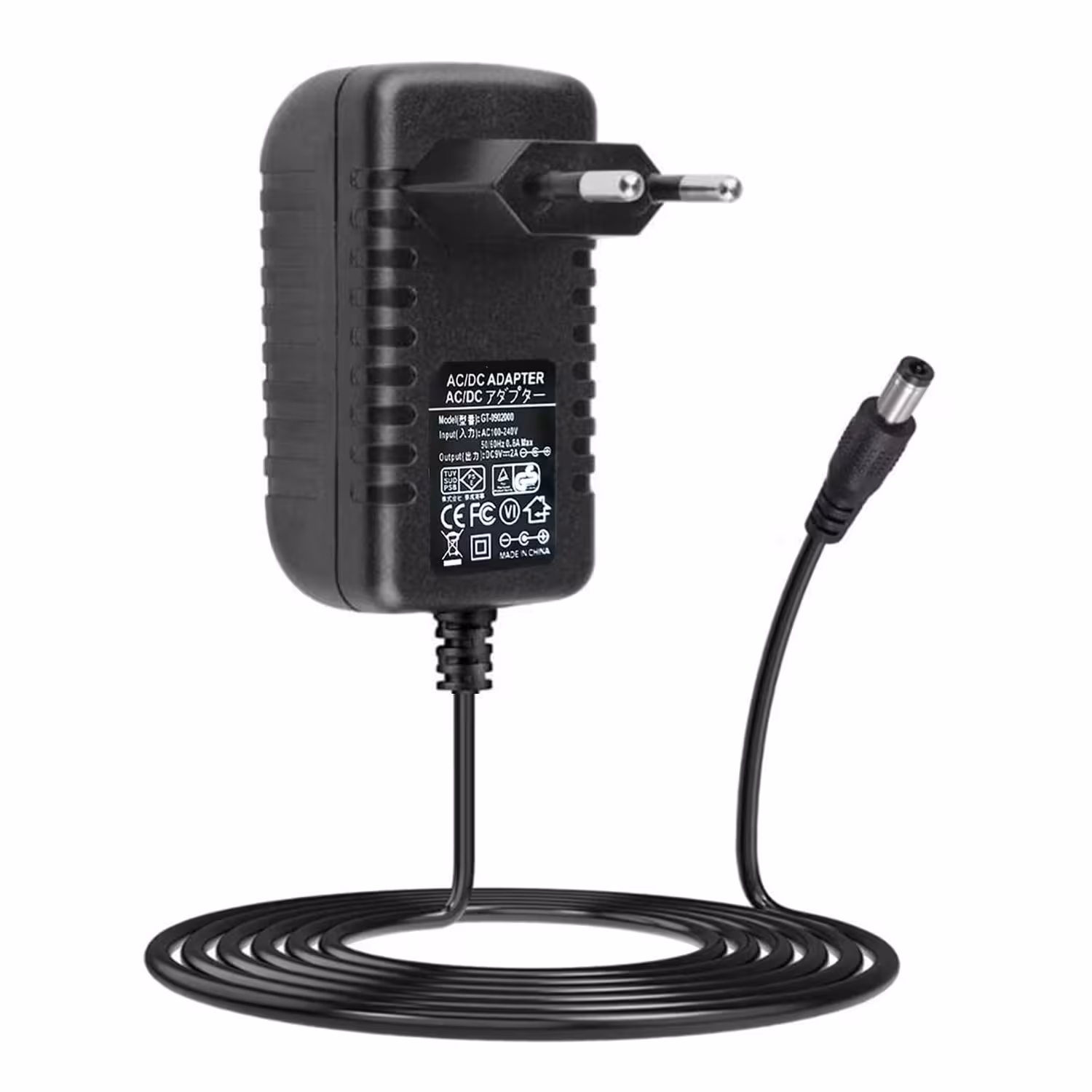 آداپتور سوئیچینگ 9 ولت 2 آمپر 9V/2A فیش استاندارد با ابعاد 5.5 در 2.1 میلی متر