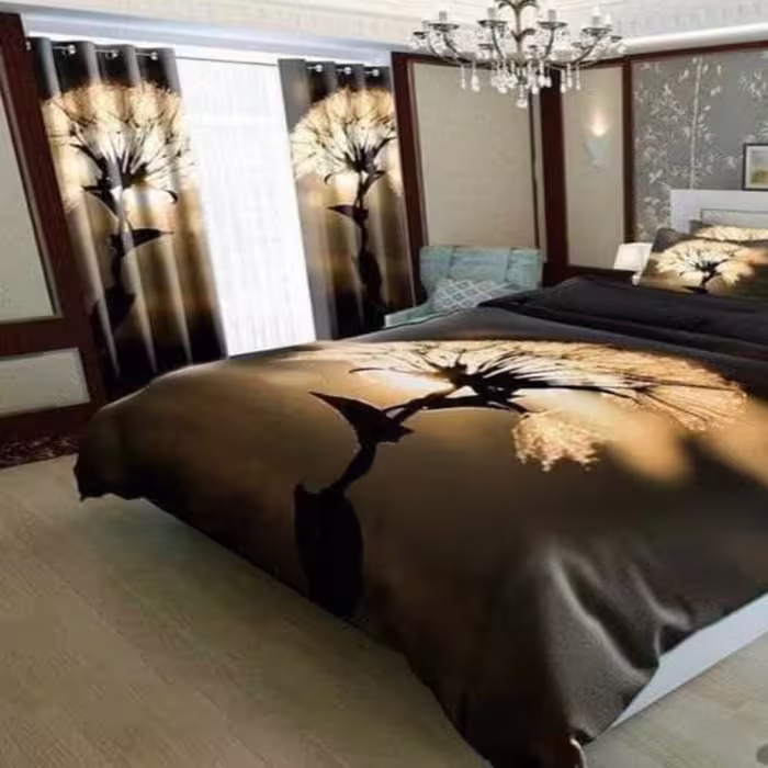 سرویس روتختی سه بعدی دونفره خوابکو مدل 125 سایز 160 در 200 سانتیمتر