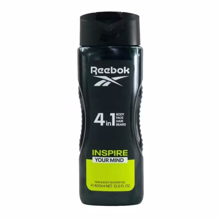 شامپو سر و بدن چهار کاره ریبوک Reebok 4-in-1 shower gel InspireYour Mind حجم 400 میل