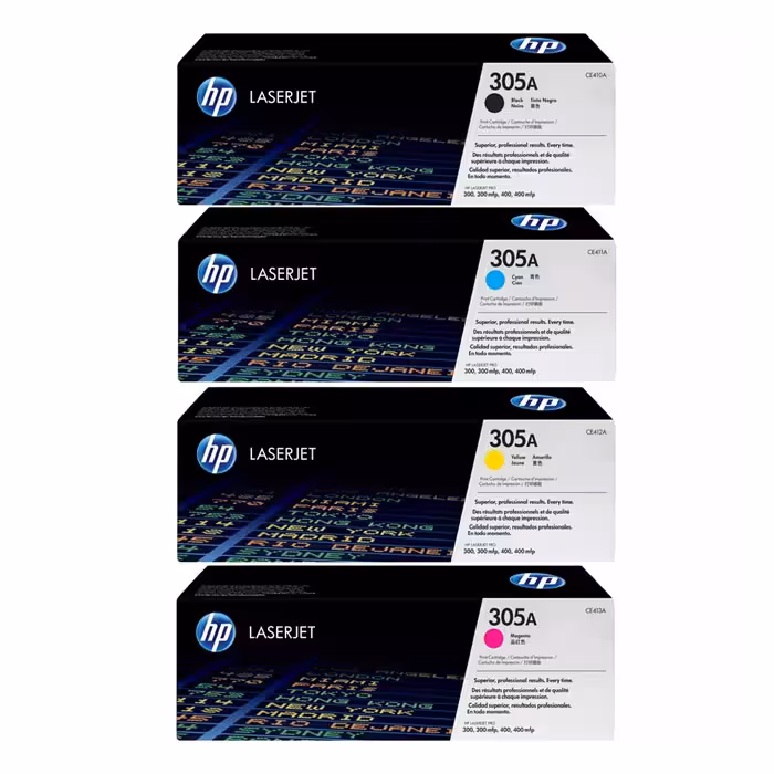 تونر کارتریج لیزری رنگی اچ پی 305A