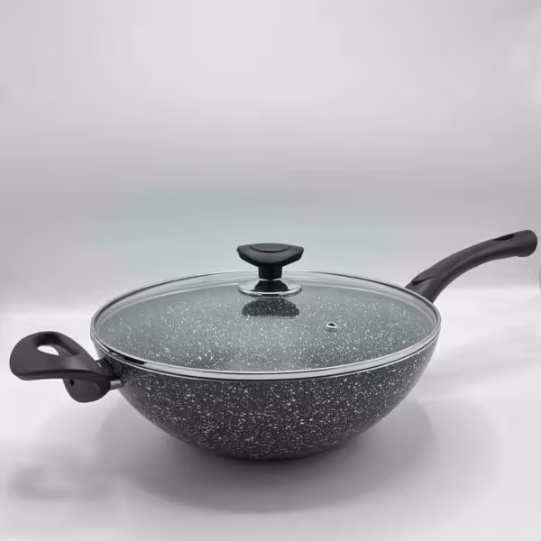 ماهیتابه وک دربدار 28 سانت ماهان مدل وانیا