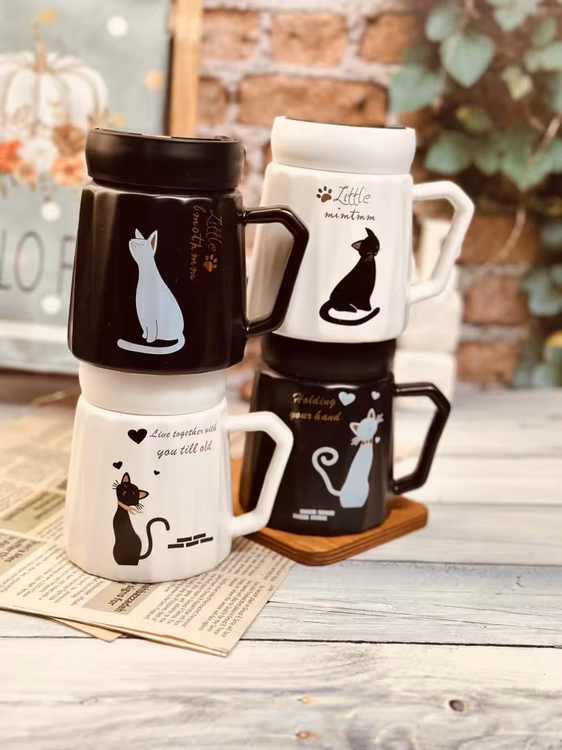 ماگ درب آینه ای گربه کد 7848