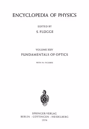 خرید و دانلود نسخه کامل کتاب Grundlagen der Optik / Fundamentals of Optics