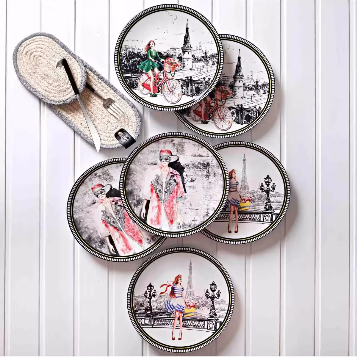 سرویس شیرینی خوری 6 پارچه کاراجا Vienev Paris