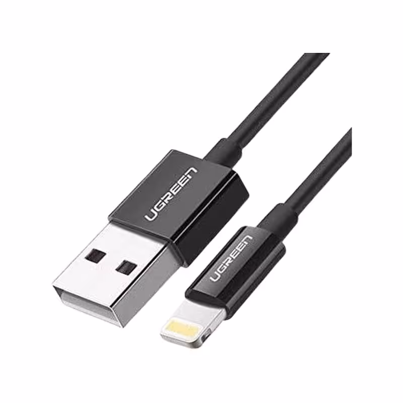 کابل USB به لایتنینگ یوگرین مدل US155 کد 80823 طول 2 متر