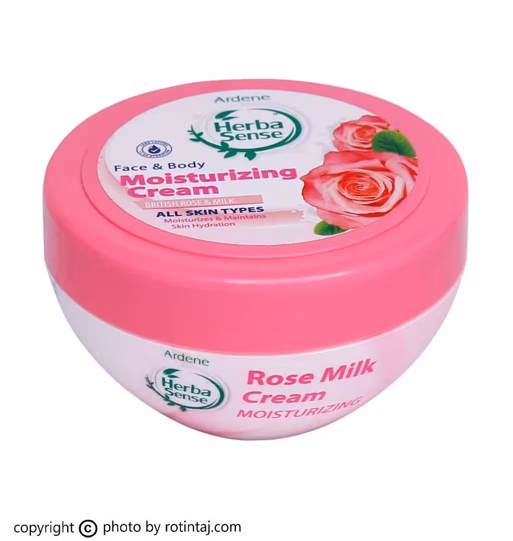 کرم مرطوب کننده رز و شیر آردن هرباسنس 150 میلی