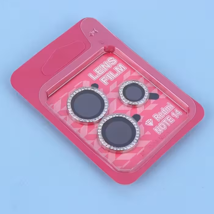 گلس محافظ لنز نگین دار گوشی شیائومی REDMI NOTE 14PRO