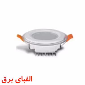 چراغ ال ای دی سقفی 7 وات پارس شعاع توس توکار مدل دایره ای طرح گلاریس