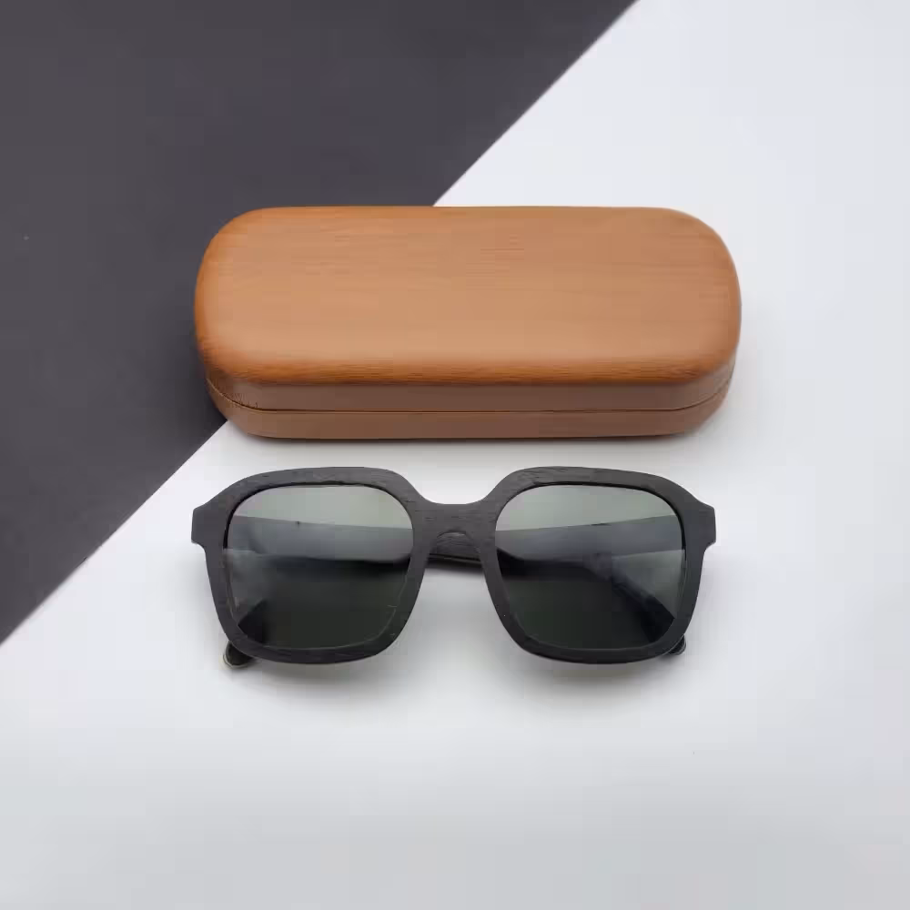 عینک چوبی دست‌ساز میدو مدل O011