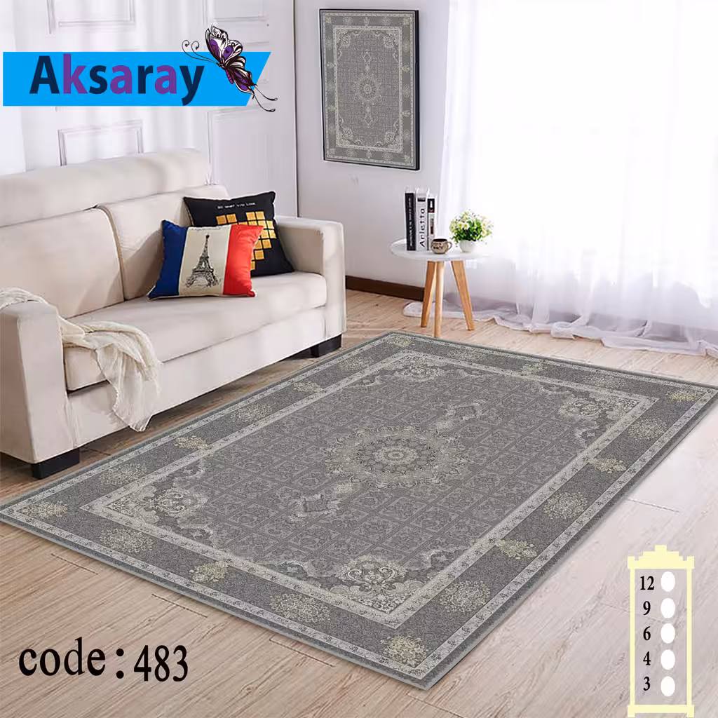 روفرشی کشدار مخمل شانل تراکم بالا طرح وینتیجی کد 483