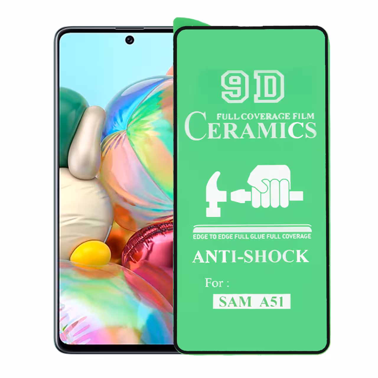 محافظ صفحه نمایش شیشه ای سرامیکی SAMSUNG A51