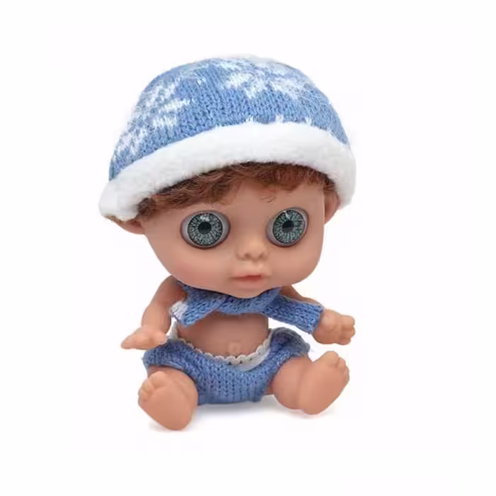 عروسک چشم درشت زمستونی baby so lovely