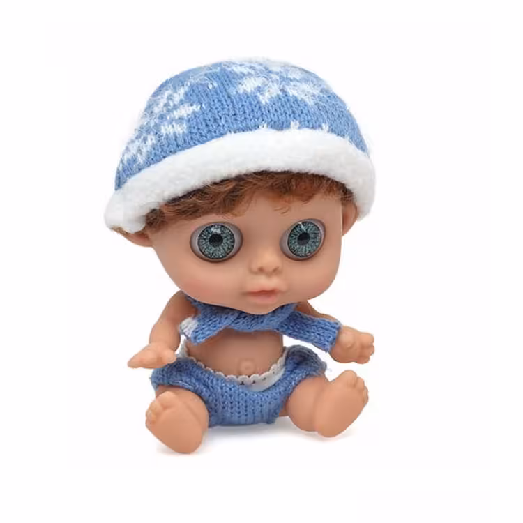 عروسک چشم درشت زمستونی baby so lovely