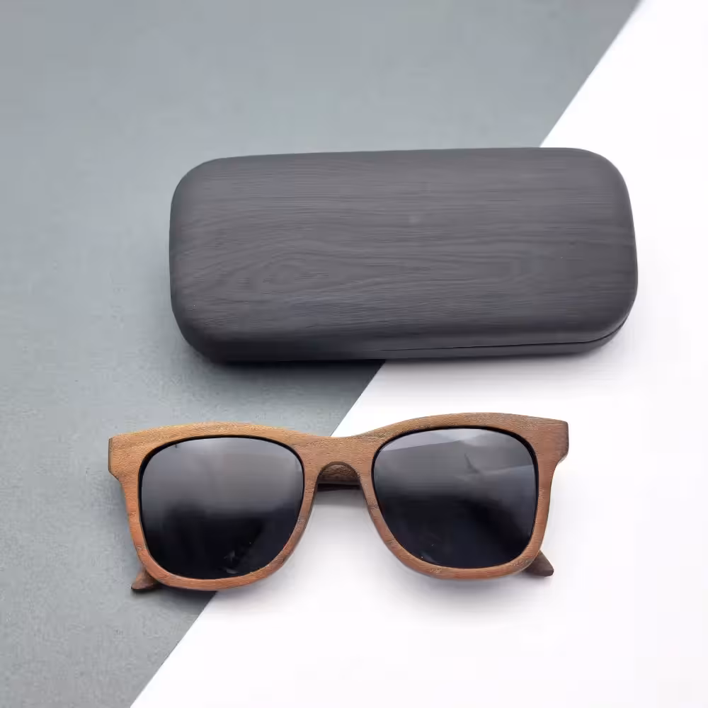 عینک چوبی دست‌ساز پلاریزه مدل 5019