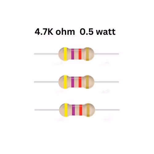 مقاومت 4/7 کیلو اهم 1.2 یا 0.5 وات