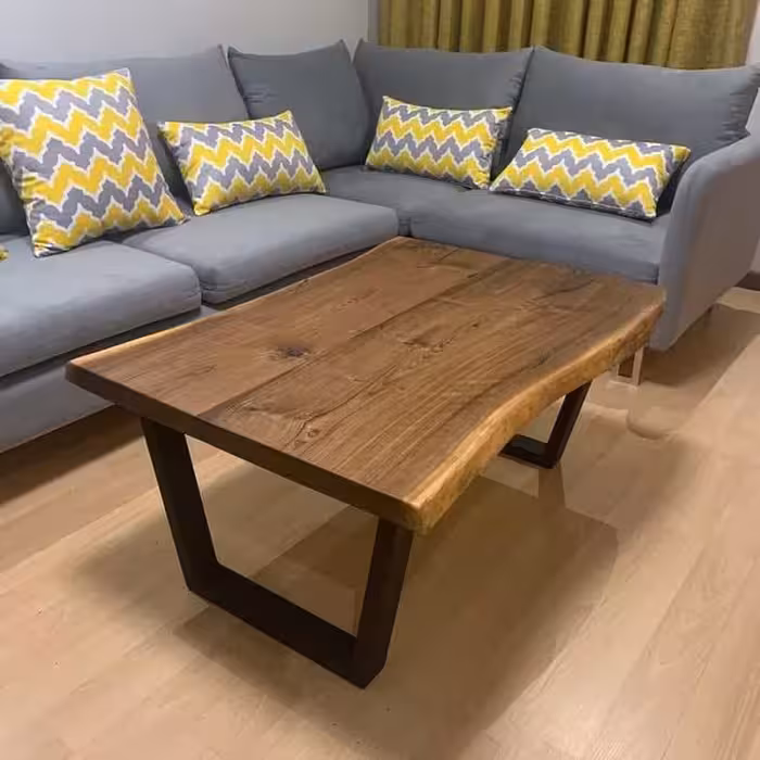 میزجلومبلی چوب وفلز کد روستیک  7875