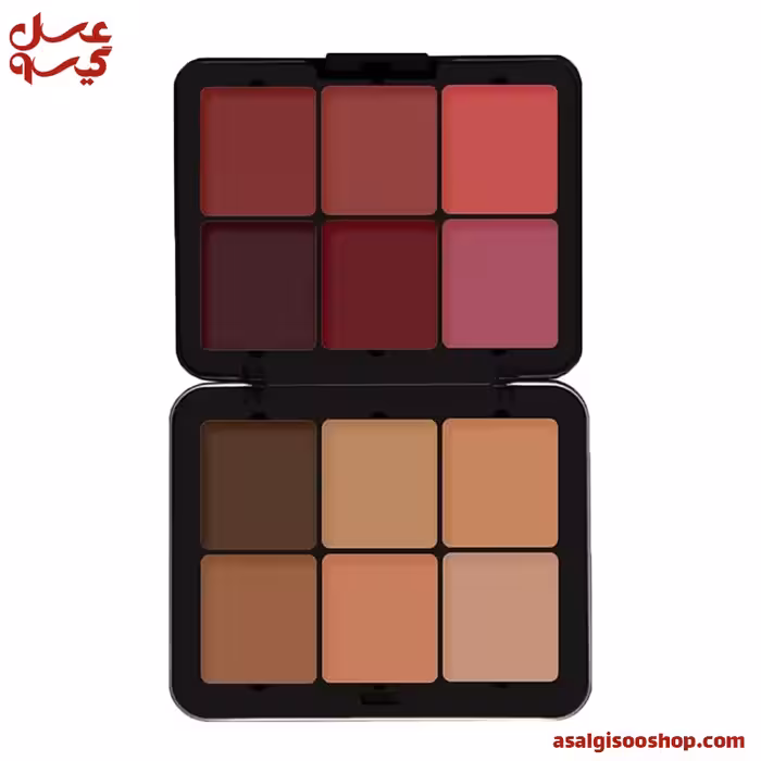 پالت 12 رنگ کرمی کانتور و رژگونه فیوچر میکاپ-کد1542
