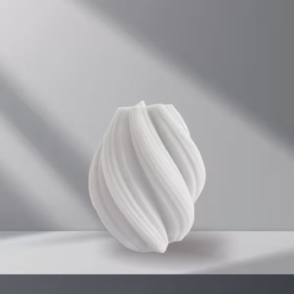 شمع دکوری طوفان سفید