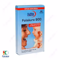 قرص فولسور فولیک اسید 800 میکروگرم یوروویتال 60 عدد