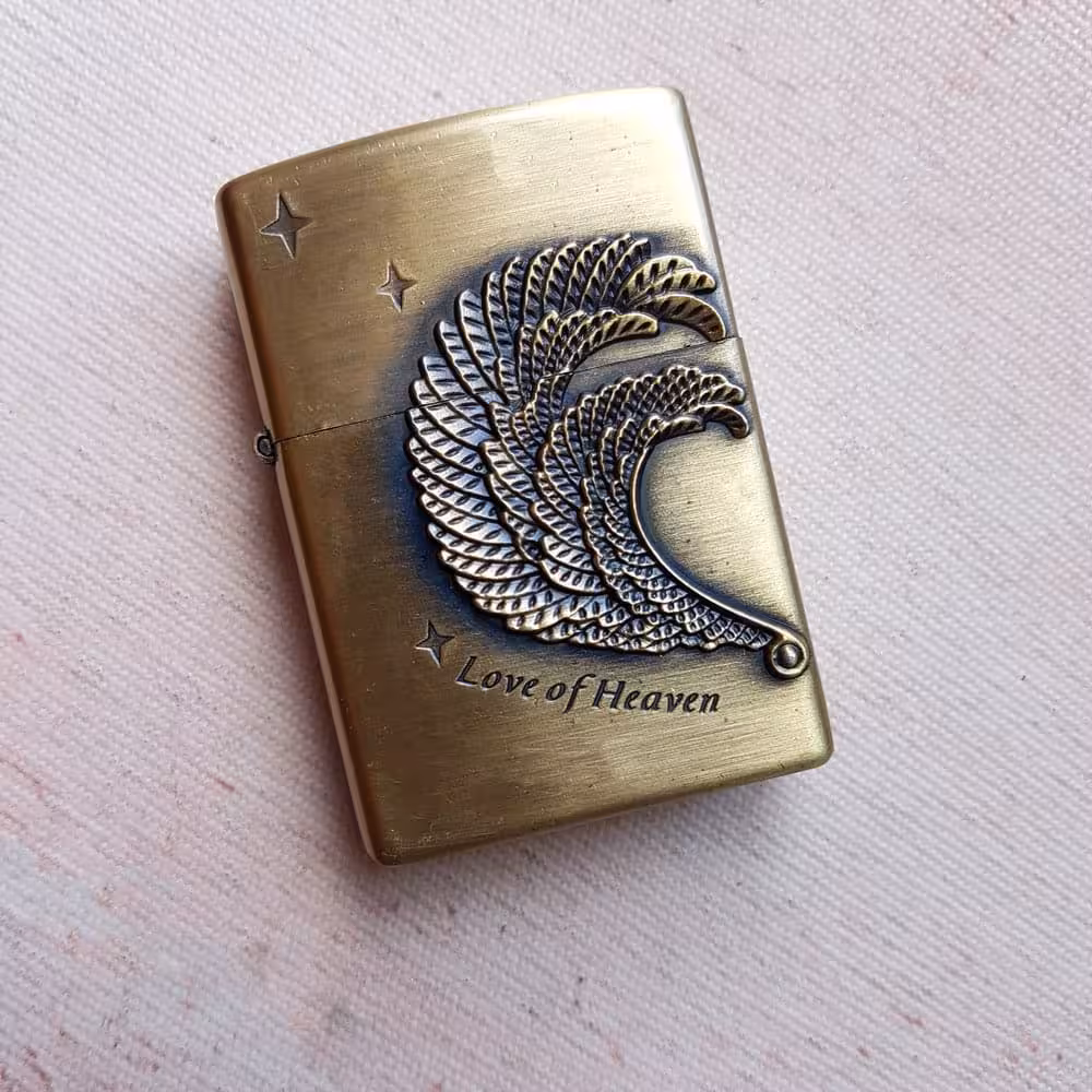 فندک بنزینی kantai طرح Love of Heaven کد 34