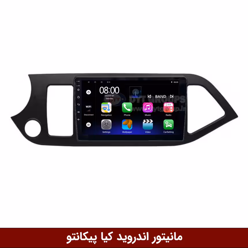 مانیتور اندروید کیا پیکانتو 2012 برند فلای‌ دی‌وای‌تی سری FLYDYT9000