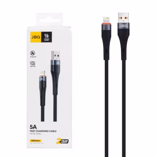 کابل تبدیل فست شارژ آیفون جی بی کیو مدل CA-510 به طول 1.5 متر