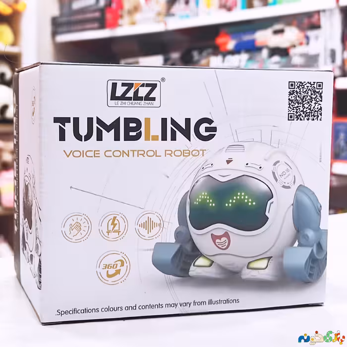 اسباب بازی ربات  کله ملق زن وارداتی موزیکال ابعاد 13 در 10 سانت 