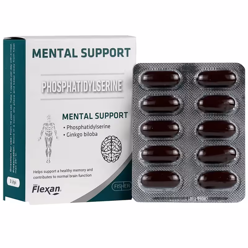 کپسول ژلاتینی منتال ساپورت فیشر فلکسان 30 عدد