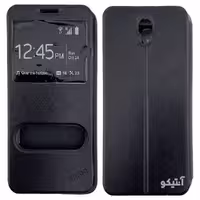 قاب Samsung Note3 Neo لوگو Kaishi مدل کلاسوری طرح چرم / رنگ مشکی – کد 41313