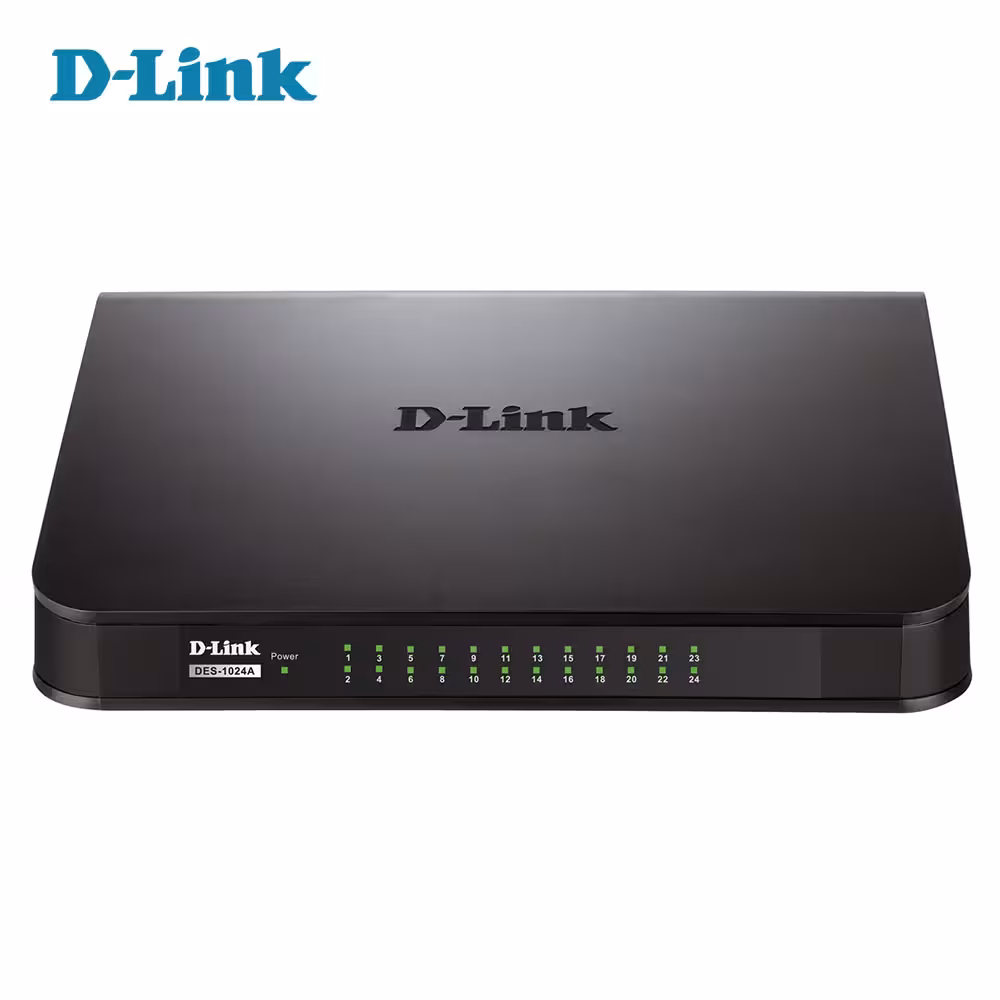 سوئیچ شبکه 24 پورت 10/100 دی لینک مدل D-Link DES-1024A