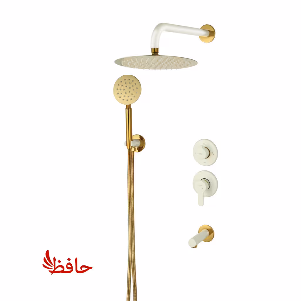 شیر حمام توکار راسان مدل ویوات تنسو شیری طلایی کلاس 1