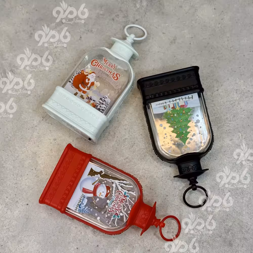 چراغ کریسمسی فانوس بادی نیم قلمی41