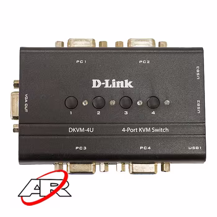 سوییچ 4 پورت KVM دی لینک مدل DKVM-4U